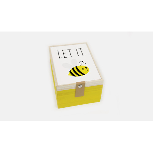 ΞΥΛΙΝΟ ΚΟΥΤΙ LET IT BEE 10.5x15cm BR-F87605-1 0621276