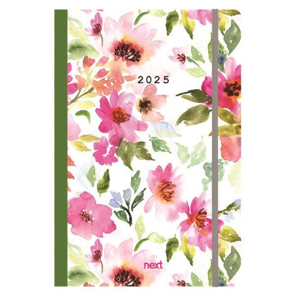 Next ημερολόγιο 2025 Trends ημερήσιο flexi με λάστιχο 14x21εκ. Flowers