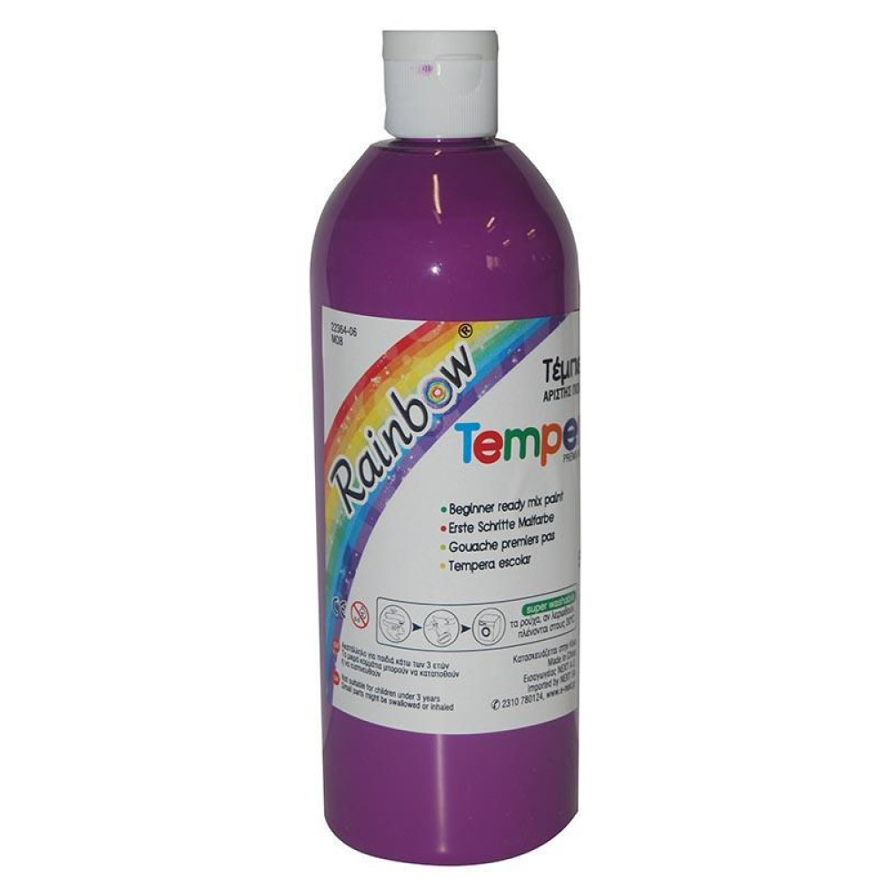 Rainbow τέμπερα μωβ 500ml