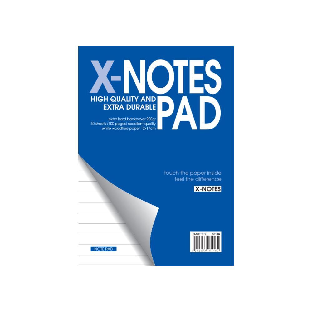 Next x-notes μπλοκ ριγέ 12x17εκ. 50φυλ.