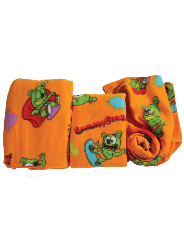 Gummy Bear Fleece κουβέρτα αγκαλιάς Gummy Bear Πορτοκαλί Πορτοκαλί viops15954