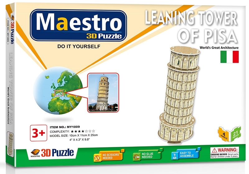 Remoundo 3D ΠΑΖΛ Leaning Tower of Pisa 21ΤΜΧ MY1009 6970114321091
