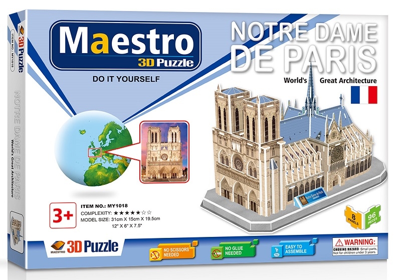 Remoundo 3D ΠΑΖΛ Notre Dame de Paris 96ΤΜΧ MY1018 6970114321183