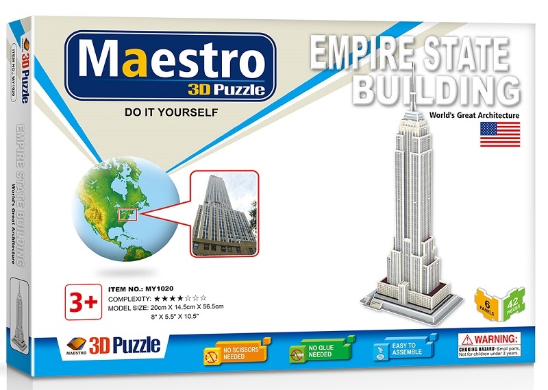 Remoundo 3D ΠΑΖΛ Empire State Building 42ΤΜΧ MY1020 6970114321206